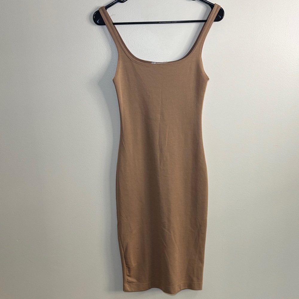 Zara Chic Strapless Tan Dress NWOT - Picture 4 of 5